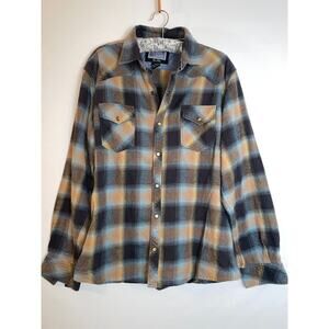 Guide's Choice Pro Elite Men's Pearl Snap Shirt In Flannel - Size‎ M- Size M